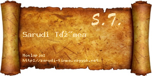 Sarudi Tímea névjegykártya